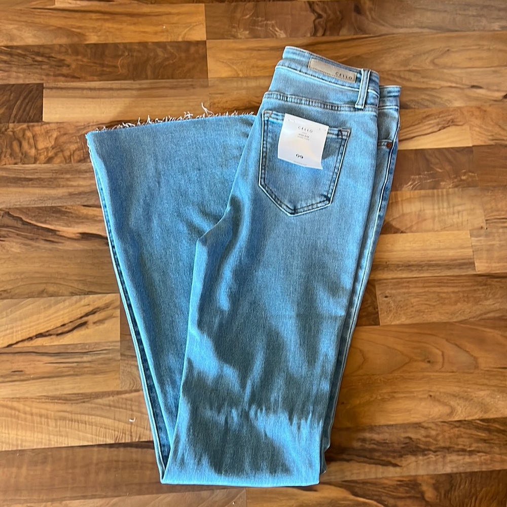 Cello high rise skinny flare jeans size 9